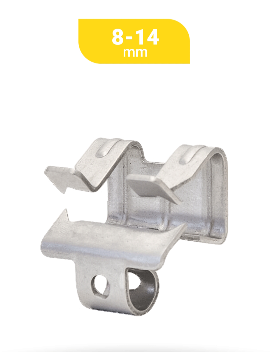 Trägerklemme Edelstahl 8-14 mm, 100 St.