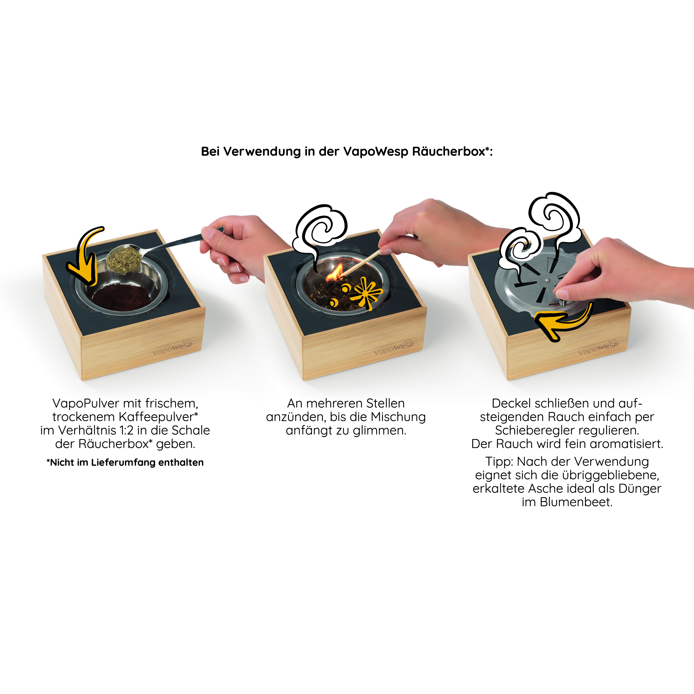 VapoWesp Pulver  Flowers & Thyme (100 g) - Aus Höhle der Löwen bekannt -