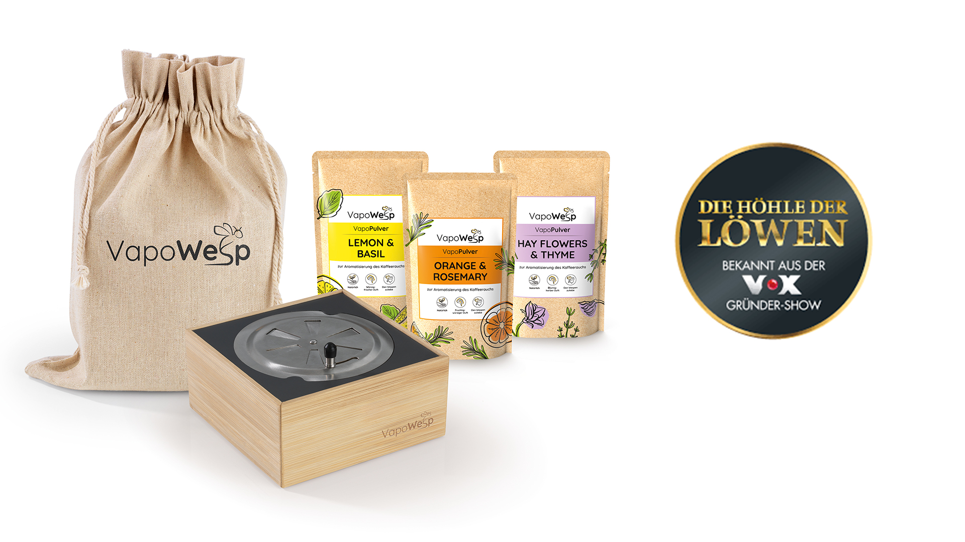 VapoWesp RäucherBox StarterSet - Aus Höhle der Löwen bekannt -
